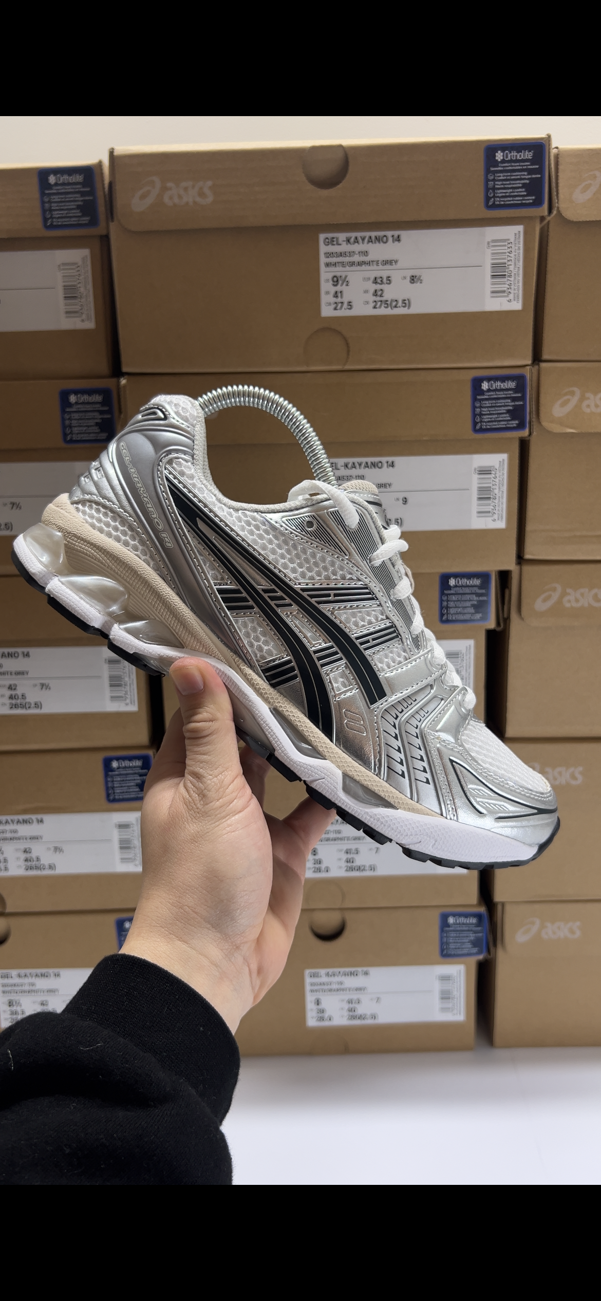 ASICS GEL-KAYANO 14 WHITE GRAPHITE GREY