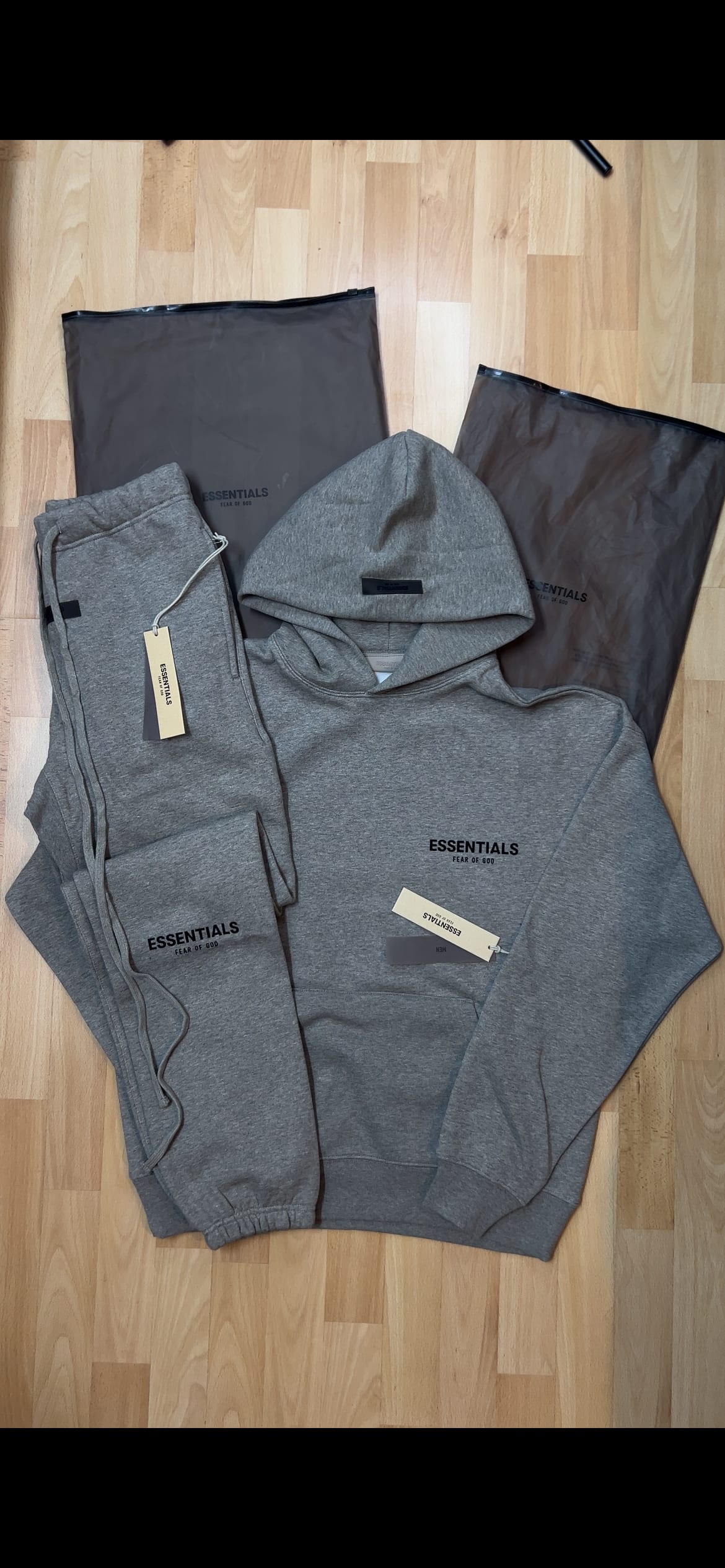 FOG ESSENTIALS SS22 DARK OATMEAL TRACKSUIT